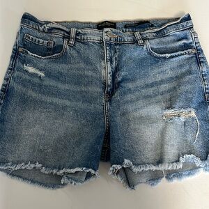 High Rise Denim Jean Shorts